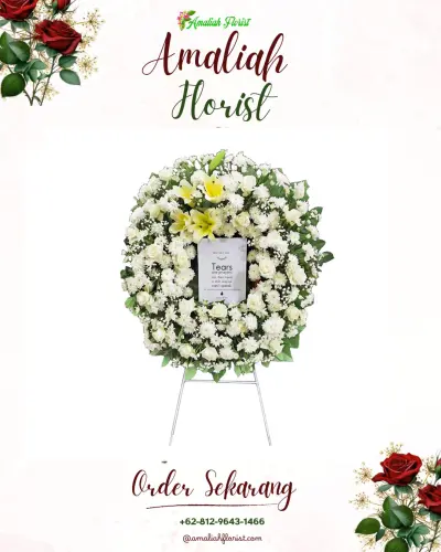 Krans Bunga Duka Cita di Sarwodadi